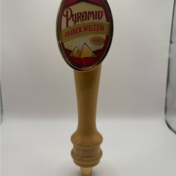 Other - Amber Weizen Ale Tap Handle with Natural Wood Finish